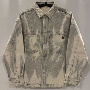 Stylish Acid Wash Oversized Denim Overshirt