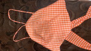 Tokyo Talkies Gingham Halter Neck Crop Top