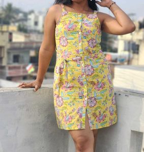 Floral Yellow Sundress
