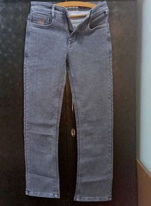 Stylish Washed Grey Denim Jeans