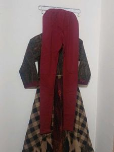 anarkali with leggings