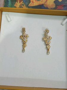 Exquisite Gold Plated Crystal Earrings