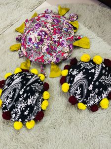 Aesthetic handmade Cushion with cover Set of 3