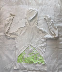 Cream Nike Dri-FIT Zip-Up Hoodie