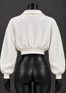 Nike Quarter Zip Cropped Sweatshirt