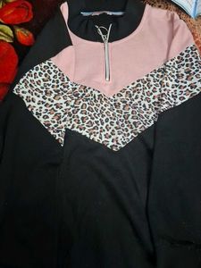Bust 50 Inches  Animal Print Sweatshirt On Sale