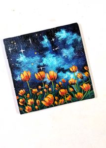 Mini Vibrant Starry Night Tulip Painting
