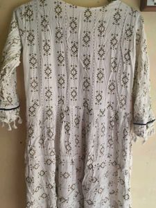 Embellished White Kurta