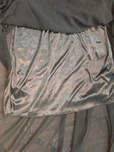 Elegant Black Flowy Ethnic skirt