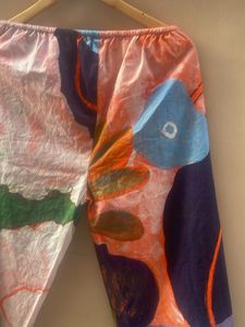 Colorful Abstract Print Pants