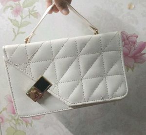 white handbag