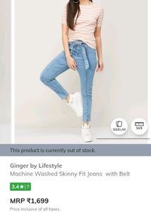 Ginger By Lifestyle Tie Up Jeans👖