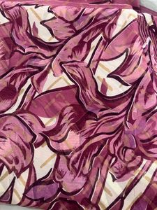 Vibrant Floral Print Saree without blouse