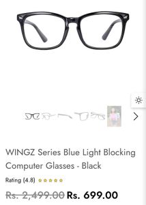 Stylish Black Rectangular Eyeglasses with Cleaning