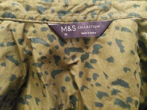 Olive green M&amp;S cotton shirt