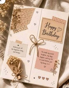 Handmade Vintage Happy Birthday Card✨️