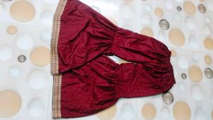 Maroon garara suit without dupatta