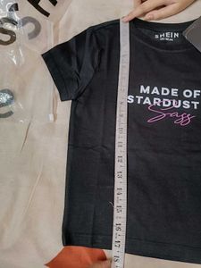 SHEIN Black Graphic T-Shirt