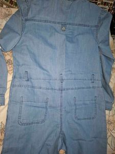 Light Wash Denim Jumpsuit
