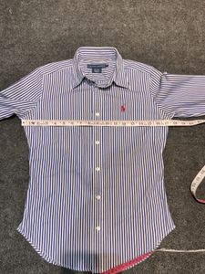 Ralph Lauren Girls/Women's Blue &amp; White Striped