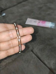 Elegant Bangle Bracelet with Stones