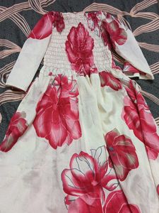 Boho Floral Smocked Maxi Dress