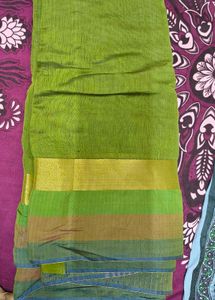 Green Silk Blend Blouse