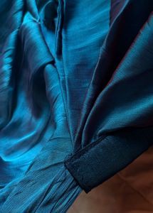 Shimmering Teal Ombre Ready to wear saree