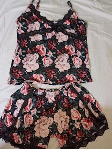 Floral Print Pajama Set