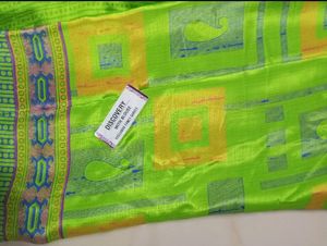 Perrot Green Pure Silk Saree