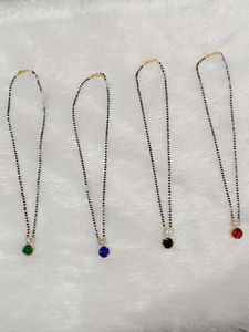 Colorful Stone Mangalsutra Necklace Set