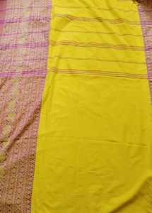 12)Pure Cotton Khadi Saree