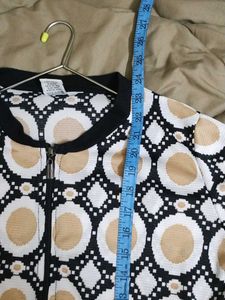 Patterned Zip-Up Jacket