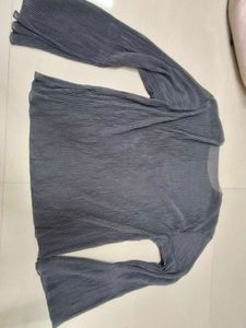 Pleated Bell Sleeve Top