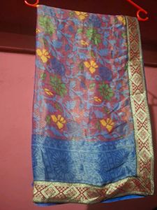 Beautiful Floral Print Saree