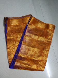 Beautiful Shiny Pattu Saree With Blouse