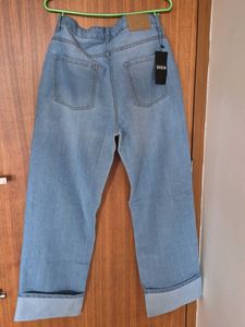 (Shein) Light Wash Wide Leg Jeans