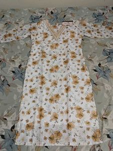Floral Print Kurta Set with Dupatta