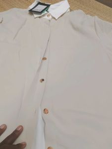 Chic Two-Tone Collared shirt for girls