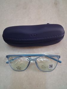 New Stylish Blue Eyeglasses with Case