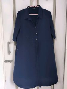 Navy Blue Shirt Kurti