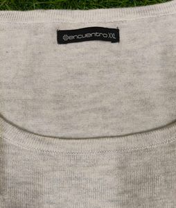 Imported Elegant Off White Knit Sweater