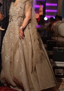 Sparkling Embellished Lehenga with Ruffled Sleeves