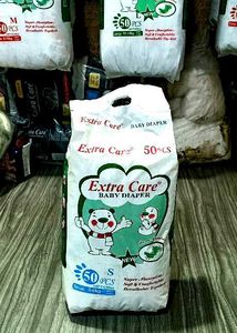 Extra Care Baby Diapers | SIZE  : S | PIECE : 50.