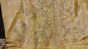 Yellow Kurta Set with Palazzo and Dupatta