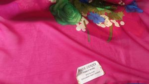 Vibrant Floral Print Saree