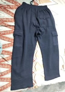 Navy Blue Cargo Sweatpants