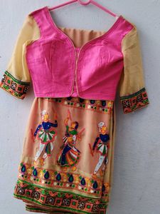 Designer Saree with Embroidered Blouse