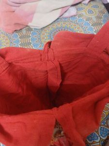 Boho Red Mirror Work Sling Bag