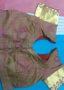 Brown Art Silk Blouse